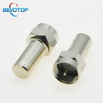 BEVOTOP 5 개/몫 75 ohm 저항 부하 F 수 플러그 종단 더미로드 RF F 커넥터 헤드 방수 바늘, 한개옵션0