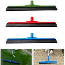 공장 주방바닥 물기제거 이중실리콘 대형 물밀대 바닥밀착 육가공, 밀대헤드 파랑 70cm