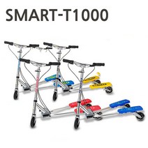에스보드 휠러스 트라이더 스마트-T1000 트라이더t1000 트라이스키 세발킥보드 양발킥보드 트라이더t-1000, 스마트T1000-블루그린