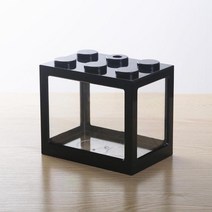 아크릴 어항 수조 물고기 상자 수족관 투명 아크릴 탱크 사무실 데스크탑 장식 크리 에이 티브 빌드 블록