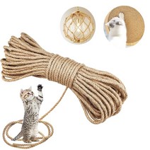 나무위의고양이 캣타워 스크레처 캣워커 선반 natural sisal rope cat tree 긁는 포스트 장난감 교체 cat towers garden bundling 가정용, 15미터, 직경 6mm
