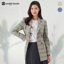 아날도바시니 (아날도바시니) 브로치하프 더블홑겹 린넨 자켓(AT05JK01M)