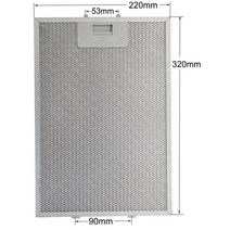 배기후드 교체 수리 320x220 레인지 후드 필터 쿠커 금속 그리스 필터-00362380 Bosch Siemens By Neff 22x, 한개옵션0