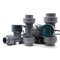 DN2580 높은 정밀도 스마트 디지털 디스플레이 유량계 RS485 LCD 전자 PVC 유량 센서 농장정원 117305, DN65117305, Without display