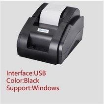 송장프린터 58mm 핸드 전화 휴대용 미니 블루투스 무선 영수증 2년 보증, 58iih USB 블랙, 영국 플러그