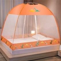 모기장 몽골어 유르트 가정용 기사 패턴 텐트 1.8M 커버 방수 2 5 어린이 방지 아기 가을 침대 1.8M, 다른, 높은 안티 모기 작은 공룡 (방진 탑)