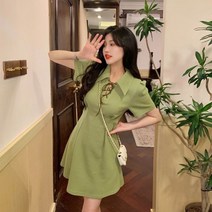 아일렛원피스 원피스 시어서커 여름 실크 지지미