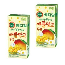 정식품 베지밀 과일이 꼭꼭 씹히는 애플망고 두유 190ml x 48팩, 상세페이지 참조, 상세페이지 참조, 상세페이지 참조