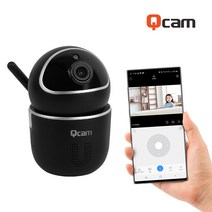 큐캠 모션추적 FullHD 고화질 보안 IP카메라, QCAM-K2