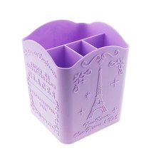 4 셀 네일 도구 보관 상자 도트 펜 아트 폴리쉬 컨테이너 메이크업 브러쉬 디스플레이, Purple, 규격 없음