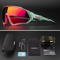새로운 스타일 UV400 자전거 선글라스 산악 남성 편광 여성 스포츠 고글 안경 MTB 로드 사이클링, KE9408-10-5lens, 08 KE9408-10-5lens