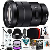 미러리스 e-마운트 카메라용 sony 18-105mm f4 e pz g oss 파워 줌 g 렌즈 selp18105g vivitar 5934 포함 영화 제작자 번들 스태빌라이저