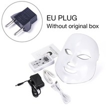LED 마스크 고주파 피부 마사지기 한국어 7 색 led 페이셜 페이스 스킨 케어 뷰티 광자 치료 light skin rejuvenation facial pdt, 협력사, EU 플러그