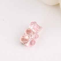 일호장신구 귀욤 곰 하리보 옷핀 젤리곰 곰돌이 캐릭터 옷 가방 귀여운 악세서리, 귀욤곰하리보옷핀(연핑크)