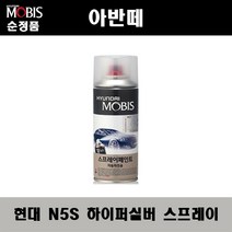 순정품 현대 아반떼 N5S 하이퍼실버 스프레이 자동차 차량용 도색 카페인트, N5S 하이퍼실버 스프레이(모비스)