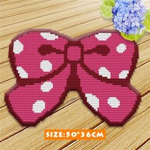 래치훅 스킬자수 털실자수 십자수 DIY 스킬 자수 Latch Hook 도안 Prajna 동물 시리즈 바느질 크로 셰 뜨개질 래치 후크 러그 키트 매트 DIY 미완성 액세서리 방, 빨간, 50x36cm, 15 Red, 01 50x36cm