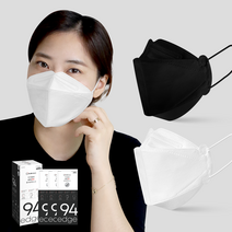 닥터엠클린 국산 KF94 프리미엄 엣지마스크 대형 50매입 1개, 블랙