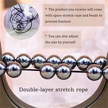 블러드스톤 비즈 목걸이 원석 패션 천연 보석 실버 양쪽 팔찌 라운드 비즈 돌 치유 크리스탈 쿼츠 차크라