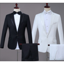 남자 정장 세트 턱시도 가수 공연 무대 합창단 콘서트 결혼식 의상