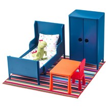 이케아 후세트 블루 침실 인형의집/인형 미니어처/가구 미니어처/ 미미월드/콩순이/인형가구 침실 인형놀이 미니어처가구, 01 인형가구 침실
