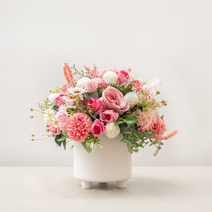 러블리로즈화분set 32cm 조화 꽃 장식 인테리어소품, 단품