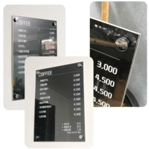 베스트광고 맞춤제작 벽걸이 메뉴판, 1개, 타입3-3(아크릴5T 60*84cm