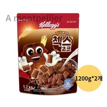 켈로그 오곡으로 만든 첵스 초코 시리얼, 2400g, 4개