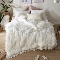 샤이닝홈 샤르르 마들렌 오가닉 피그먼트 워싱 프릴 차렵이불 모음