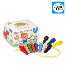 리틀호안미로 손에묻지않는 키크레용 12색 색칠놀이 아기 크레용