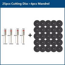 10-100pcs 연마 절단 디스크 32mm Mandrels 연삭 휠 Dremel 액세서리 금속 로터리 공구, 29pcs Set