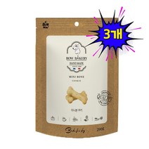바우와우 애견용 미니쿠키 200g, 미니본쿠키, 3개