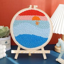 마술도구실플로랄 패턴 스타터 키트와 DIY 펀치 바늘 자수 키트 매직 터프팅 세트 뜨개질을 위한 파킹 크, 05 CCX50