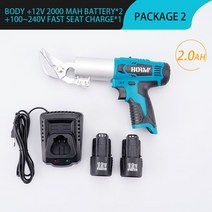 전동가위 전기가위 전지 시접 꽃 고지 함석 화신 가위 12V 무선 전기 다리미 가위 전단 시트 충전식 2 속도, 03 2Battery 1Charger_01 미국