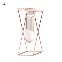 꽃병 생화 조화 화병 황금 유리 꽃병 수경 식물 홀더 철 꽃 화분 방꾸미기 데코 소품, 03 Color 4