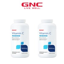 2병구성 GNC 비타민 C 타임-릴리즈 1000 mg 360 베지캐플릿 시트러스 바이오 플라보노이드
