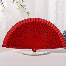 부채춤 무용 부채 1 pc 스페인어 댄스 공연 나무 팬 웨딩 장식 의류 액세서리 접는, 2