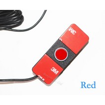 후방감지기 지게차 중장비 후방센서 Koorinwoo 자동차 주차 센서 키트 역방향 백업 레이더 조정 가능한 스피커 경고 프로브 시스템 4 센서 부저 16.5mm 표시기, 빨간색, 04 빨간