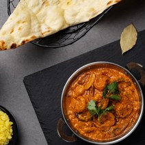 베나레스 맛있는 인도커리와 난 세트 (캠핑 집들이 파티세트 3+4), 치킨티카마살라, 버터치킨, 카다이프라운(플레인난4개)