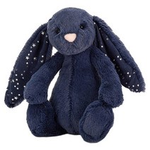 젤리캣 스타더스트 버니 애착인형 M, 네이비, 31cm