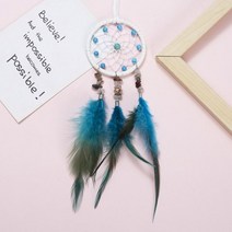 드림 캐처 인테리어 자동차 펜던트 깃털 장식 벽 선물, 7cm x 40cm_3