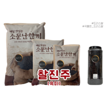 도리스 국산 찰진주 흑미 1kg 2kg 4kg 검정쌀 검은쌀 잡곡, 찰진주 2kg(페트)