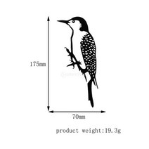 나무 가지 장식에 야외 금속 새 강철 동상 실루엣 장식 내구성 얼굴이없는 그놈 정원 장식 나무 조각, 딱따구리