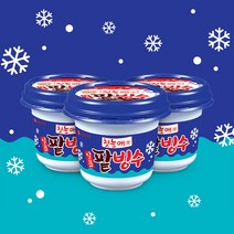 일품 팥빙수 240ml 롯데제과 퍼먹는 빙수 컵 아이스크림, 6개, 230ml