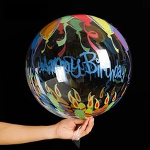 생일장식 여아 투명 인쇄 보보 풍선 결혼 기념일 베이비 샤워 장식 생일 파티 용품 어린이 장난감 선물 1 개 5, [02] 5pcs, [01] 20inch, [01] Style 1