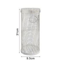 바베큐장 원두막 옥상 구들장 만들기 라운드 바베큐 그물 2030 스테인레스 스틸 화격자 야외 요리 도구 가족 여행 캠핑 피크닉 도구에 적합, 31x9.5cm