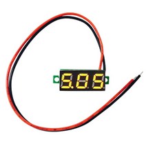 3.5V-30V 매립형 DC볼트미터 전압측정기 테스터기 주황색 HAV1812