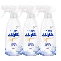 스프레이 피죤 섬유탈취제 강력탈취 시그니처, 490ml, 3개, 아이스 플라워향