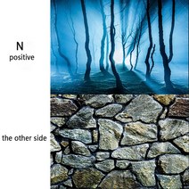 물멍 큐브 어항 하단섬프어항 자동청소어항수족관 배경 물고기 탱크 그림 HD 3D 스테레오 벽지 조경 장식, 12 Section N_07 50x80