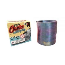 용수철스프링 강철 Slinkys 봄 컬러 금속 코일 무지개 향수 과학 장난감 계단 산책 2.5 인치326193, 6.6x6.9 cm, Rainbow Spring