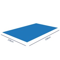 그라운드시트 방수포 텐트시트 Swimming Pool Floor Mat Rectangle PE Waterproof Tarpaulin Tub Anti-dust, 01 338x238cm